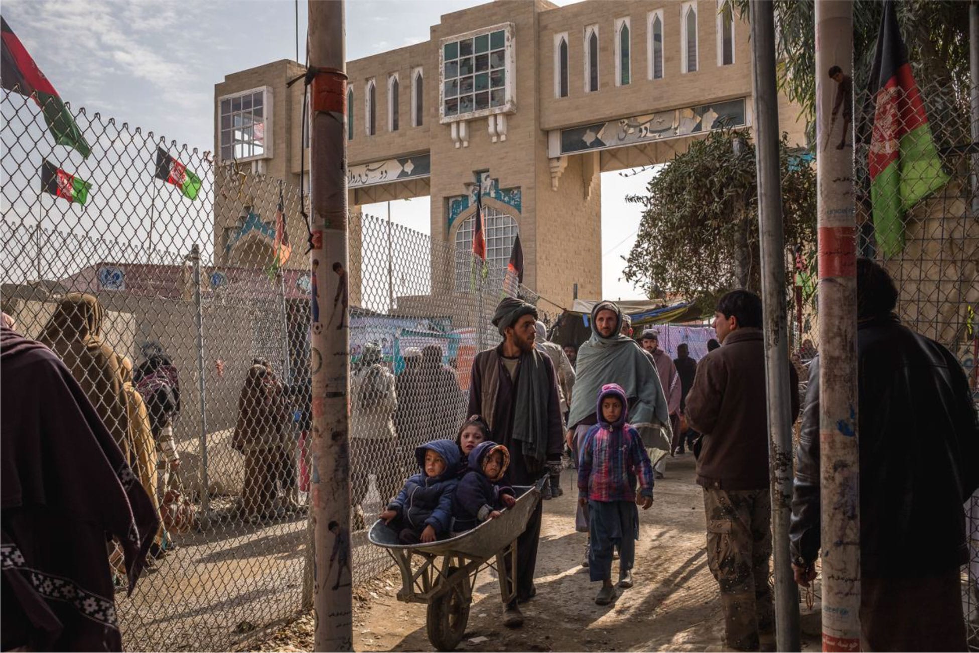 Friendship Gate - a border crossing between Afghanistan and Pakistan